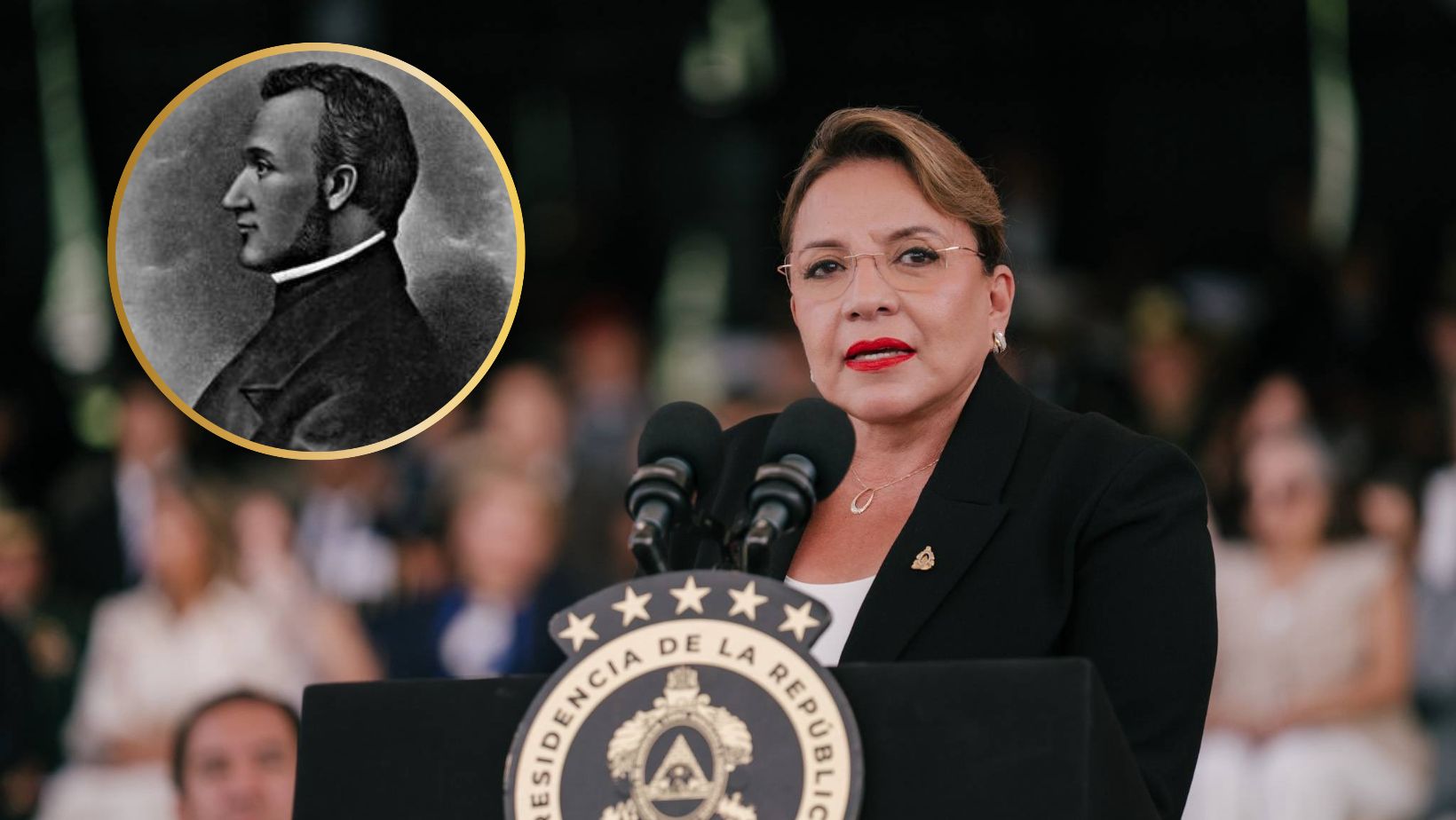 Presidenta Castro resalta legado de Francisco Morazán en ceremonia del Día del Soldado hondureño