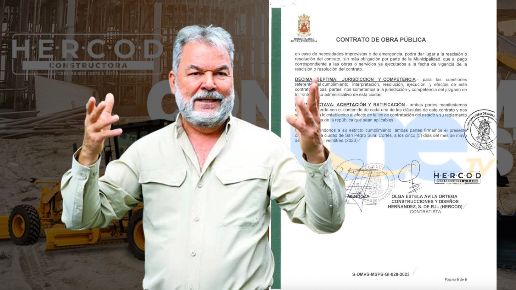 Contreras y su yerno torcieron la ley al dar 33 contratos a empresa constructora Hercod